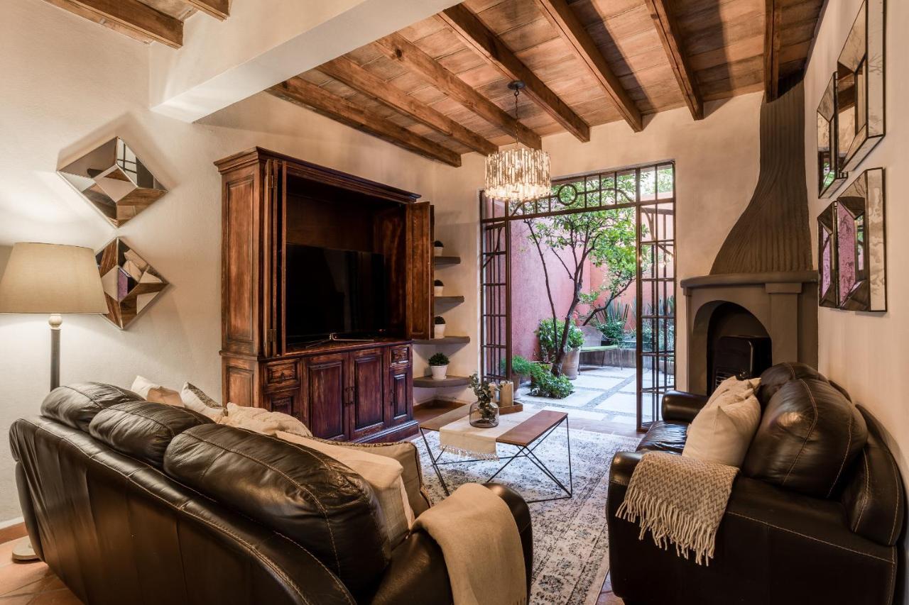 3Br Garden Home With Rooftop & Garage In Centro San Miguel De Allende Zewnętrze zdjęcie